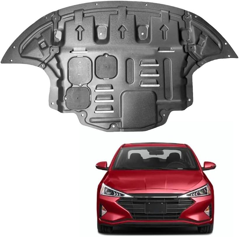 Engine Splash Shield Fit for Hyundai Elantra 2017 2018 2019 2020 Lower Engine Case Guard Under Engine Cover Fit for Elantra 2017-2020 Front Engine Guard Mud Flaps w/Screw Hardware