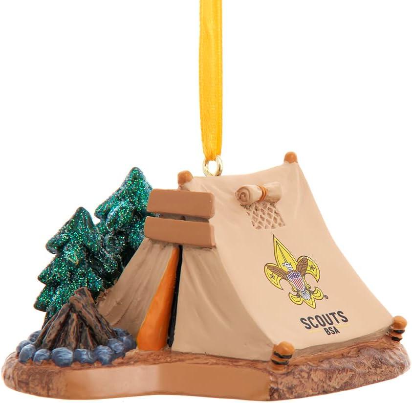 Kurt Adler 1.625 Inch Boy Scouts of America Tent Ornament for Personalization