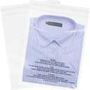 8" x 10" (500 Count) Self Seal Clear Poly Bags with Suffocation Warning for Packaging, Shipping, Clothing, Shirts & FBA - Resealable Adhesive