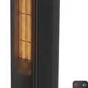 Comfort Zone 30-Inch Oscillating Tower Space Heater with Remote Control 1500W High Velocity Ceramic Heater for Large Rooms, Digital Thermostat, 12H Timer & ECO Mode, Tip-Over & Overheat Protection