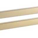 BGL Swivel Towel Bar Brushed Gold,Two Arms Wall Mount Towel Hanger Holder for Bathroom Organizer