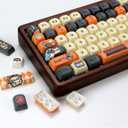 KBDiy ZZZ Cute Bangboo Keycaps Set 133 Keys KOA Profile Dye-Sublimation Kawaii Rabbit Art Keycaps for Cherry Gateron MX Switches Gaming Mechanical Keyboards