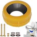 NEEXAN Extra-Thick Toilet Wax Ring Replacement Kit with Installation Hardware Leak-Proof Wax Ring for Toilet Compatible with 3" and 4" Drain Pipes