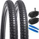 YUNSCM 2-PCS 26" Bike Tires 26 x 1.95 (53-559) Compatible with Bike 26x1.95 26x2.0 Bicycle Tires