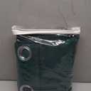 Yakamok Dark Green Blackout Curtains for Bedroom, Room Darkening Thermal Insulated Grommet Window Curtains, Light Blocking Blackout Drapes for Living Room,52Wx84L inch,2 Panels