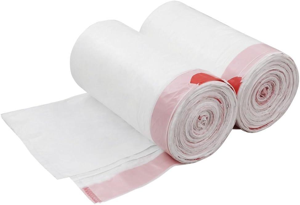 Doryh 6 Gallon White Drawstring Trash Bags, 120 Counts