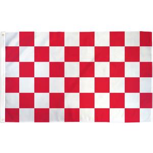 AZ FLAG - Red and White Check Flag - 3x5 Ft - 100D Polyester Checkered Racing Banner with Two Metal Grommets - Fade Resistant - Vivid Colors - 3' x 5' Feet - 150x90 Cm