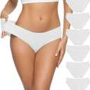 ALTHEANRAY Womens Seamless Hipster Underwear No Show Panties Soft Stretch Bikini Underwears Multi-Pack (X-Large, Color15)