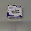 Suction Cup Hooks for Shower, Removable Towel Hooks for Bathroom Window Glass Door Wall, Bath Robe Looafh Wreath Hook for Hanging - 2 Pack, Black