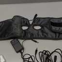 Moist Heat Sinus Pressure Relief Mask with 3 Heat Settings, Extra Large Face Heating Pad for Eyes, Sinusitis, Hormone Migraine, Tension Headache Relief Black