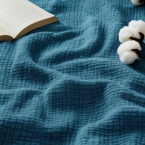 Bedsure 100% Cotton Muslin Blanket King Size for Bed - 4-Layer Breathable and Lightweight Thin Soft Summer Gauze Muslin Blanket for Adults, Teal, 108x90 Inches