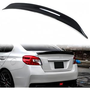 Rear Trunk Spoiler Compatible with 2015-2021 Subaru WRX/WRX STI, Duckbill Fits for 15-21 4 Door Sedan, Exterior High Kick Tail Deck Lid Splitter Wing Lip (Glossy Black)