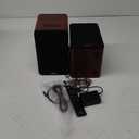 Saiyin Bluetooth Bookshelf Speakers for Record Player, Powered Studio Monitor Speaker with 5.2 Inch Woofer, Horn Tweeter and Optical RCA Inputs, Subwoofer Line Out for Turnable. (DS6801S)