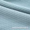 FUTEI Blue Decorative Throw Pillow Covers 18x18 Inch Set of 2,Soft Chenille Triangle Check Pattern Cushion Case,Modern Home Decor for Couch Bed Living Room