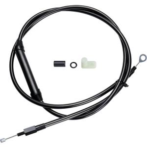 MoKitDora 76-11/16" Clutch Cable Black Vinyl for 1987-2006 Harley Touring Dyna Softail Twin Cam Evolution 5 Speed Transmission with Mechanical Clutch, Black