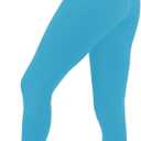 Baihetu High Waist Leggings with Inner Pocket Super Soft Yoga Pants for Women (Pink)