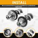 13601-28021 13602-28020 Engine Balance Shaft Set Compatible with Corolla Solara Matrix Camry tC 2AZ-FE 2.4L