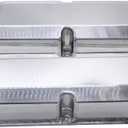 1 SET SHLPDFM Valve Covers Satin finish Fabricated Aluminum Tall Valve Covers Short Bolts 1/4 Billet Rail Compatible with Small Block Ford SBF 289 302 351W V8 engines