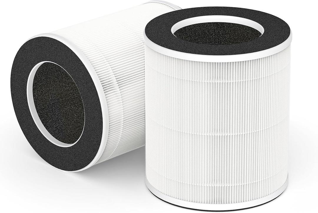 2-Pack AP201 Replacement, Compatible with DAYETTE AP201 Air Purifier, 3 Stage Filtration SystemTrue H13 HEPA Filter, Pet Dander Filter, White