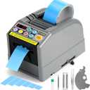 Ribbon Cutting Machine, Semi-Automatic Tape Dispenser, 6-60mm Width, 5-999mm Length, Transparent/Double-Sided Tape, Part Number YUZSU-9, Plastic