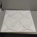 Art3d Decorative Ceiling Tile 2x2 Glue up, Suspended Ceiling Tile Pack of 12pcs White Floral