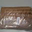 Papasan Chair Cushion Cover Only, Zippered Papasan Cushion Cover with 8 Ties, Removable Machine Washable Fluffy Papasan Chair Cushion Slipcover 50 Inch( Fit 45-50 Inch Papasan Cushion, Warm Brown)