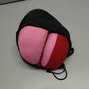 COOLBEBE Kids Travel Neck Pillow, Softly Double Support Travel Pillow for Car & Airplane, Traveling Gifts for Toddler & Children, Breathable Fabric, Raspberry Powder
