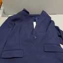 Marycrafts Women's Blazer Pant Suits Set Business Professional Workwear Suit (12, Navy Blue)