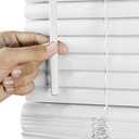 CHICOLOGY Mini Blinds for Indoor Windows  84"W x 72"H, White Horizontal Vinyl Blinds | Cordless | Easy to Install | Sleek Low-Profile Fit for Doors, Offices, Kitchens & Apartments