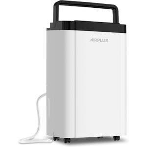 AIRPLUS 5500 Sq. Ft Dehumidifiers for Home, 80 Pints Dehumidifier for Basement with Drain Hose, Continuous Drainage, Intelligent Humidistat, Dehumidifier for bathroom, bedroom, Large Room, 1909