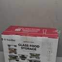 FineDine 24 Piece Premium Borosilicate Glass Meal Prep Containers Glass - Airtight Food Storage Containers with Lids, Hinged Locking Lid, BPA Free, For Meal Prep/Freezer/Oven (Grey)