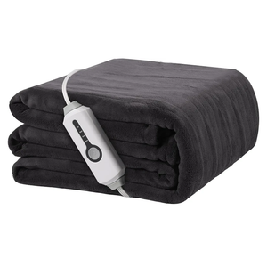 Electric Heated Blanket 72"x84" Full Size, Soft Coral Fleece with 4 Heating Levels and 10 Hours Auto-Off, Machine Washable, Cozy Plush Fabric for Home, Dark Gray