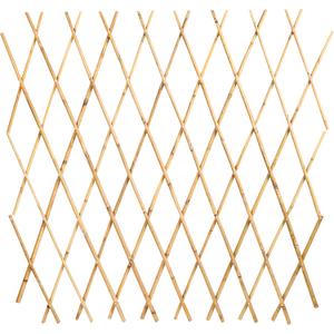 Expandable Bamboo Trellis Fence 48x72 Inch, Plant Support for Climbing Plants, Vines, Ivy, Roses, Vegetables, Cucumbers, Clematis, Garden Fence Indoor Outdoor