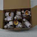 6 Pack Rechargeable Emergency Light Bulbs, Battery Powered Energy Efficient LED Light Bulb 6000K Daylight E26 120 Volt 9W 60W Equivalent with 1200mAh for Home Power Outage Camping Hurricane