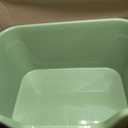 SpaceTime Large Cat Litter Box with High Sides,Cat Boxes for Indoor Cats,Cat Litter Pan for Kitty,Litter Box with Low Entry,Easy to Clean,Anti-Splashing (Green)