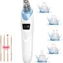 2025 Blackhead Remover Pore Vacuum,Facial Pore Cleaner-5 Suction Power,5 Probes,USB Rechargeable Blackhead Vacuum Kit Electric Acne Extractor Tool for Adult
