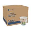 Dixie PerfecTouch 10 oz Paper Coffee Cups By GP PRO, Coffee Haze Design, 500 Count (25 Disposable Cups Per Sleeve, 20 Sleeves Per Case), 5310DX