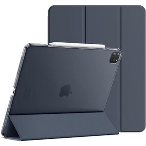 JETech Case for iPad Pro 12.9-Inch (2020/2018 Model, 4th/3rd Generation), Compatible with Pencil, Cover Auto Wake/Sleep (Navy)