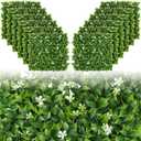 Luyue 12pcs Artificial Grass Wall Panels Epipremnum Greenery Backdrop 2020 Green Flower Hedge Panel Greenery Grass Wall Decor Privacy Screen Wall Backdrop