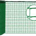Plastic Mesh Fencing 4FT x 100FT, Garden Bird Netting & Deer Fence, Temporary Animal Barrier for Deer Pets Rabbits Chickens Wildlife, Green Protective Netting for Plants Fruit Vegetables