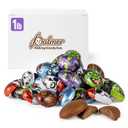 Palmer Milk Chocolate Assortments, Crisp and Crunchy Candy, Individually Wrapped Halloween Pieces, Making Candy Fun Since 1948 (1 Pound, Monster Faces), BBD: 06/18/2027