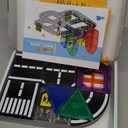 Magnetic Tiles - Road Set, Magnetic Building Blocks, Preschool Montessori Toys Gift for 3+ Year Old Boys and Girls, Sensory Christmas Toys for Kids Aged 3-5 and 4-8, Ideas for Toddler with Autism