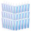 Ahongwenxi 30 Pack Iridescent Plastic Cups with Lids and Straws, 24 oz Disposable Plastic Tumblers Iced Coffee Cups Travel Mug Cup for Juices Birthday Bachelorette Party Wedding (Iridescent,24 oz)