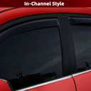 4pcs in Channel Window Rain Guards for Mazda CX-5 2017 2018 2019 2020 2021 2022 2023 2024 2025, Window Visors Wind Deflectors, Vent Shades Shield with 2pcs Side Mirror Rain Visors