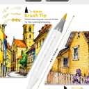YHC 80 Colors Alcohol Markers Brush Tip with Free App, Chen Rui Dual Chisel & Brush Tips Alcohol Based Markers for Adults Coloring, Alcohol Brush Pens for Drawing, Painting, Illustration, Sketching