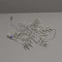 Zimati Christmas Window Lights Decorations, 2 Packs 14" Cool White Snowflake Lights with 8 Lighting Modes Remote Control Timer, USB Powered for Home Xmas Party Decor