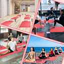 Amylove 12 Pieces Yoga Mats Bulk 68x24x0.12 Inch Exercise Non Slip Fitness Workout Mats for Women Men Home Workout Gym Yoga