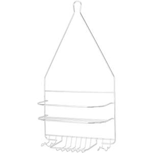 Rocky Mountain Goods Shower Caddy - Rust Proof high Grade Steel - Designated Tiered Shelves for Shampoo/soap - Razor Hangers - Includes Secure Suction Cup (Chrome)