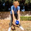 Nerf Pro Grip Football, Blue, Classic Foam Ball, Easy to Catch & Throw, Sports Toys, Christmas Gifts or Stocking Stuffers for Kids