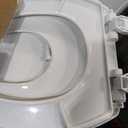 Little2Big Toilet Seat with Built-In Potty Training Seat, Slow Close, Durable Plastic, Made in USA, ROUND, White